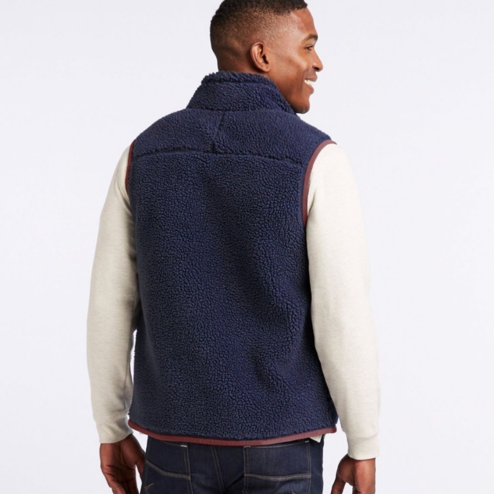 L.L. Bean Men's Mountain Pile Fleece Vest Size XXL - Picture 3 of 7
